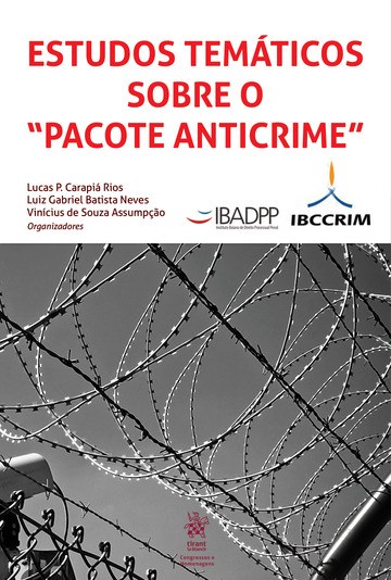 Capa de Estudos temáticos sobre o "pacote anticrime"